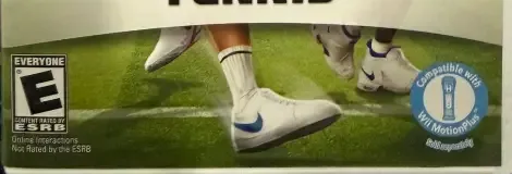 Grand Slam Tennis, the ESRB box on its front