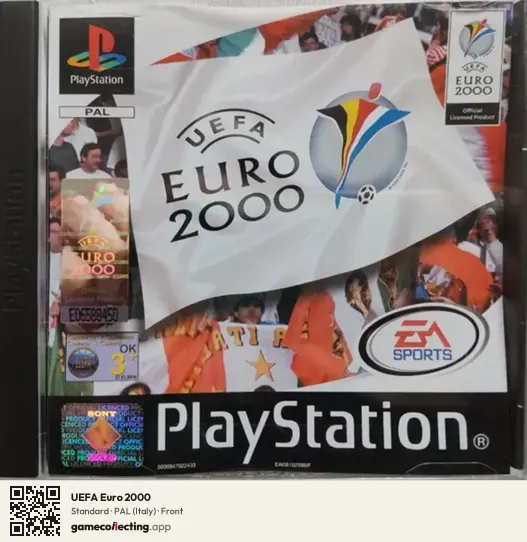 UEFA Euro 2000 PlayStation, Italy box front