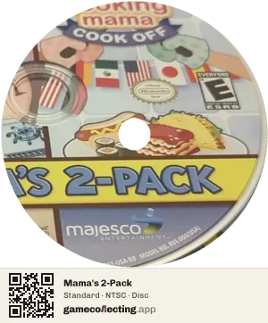Mama's 2-Pack Nintendo Wii, NTSC disc