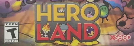 Heroland, the ESRB box on its front