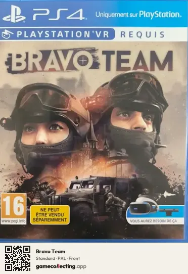 Bravo Team PlayStation 4, PAL box front