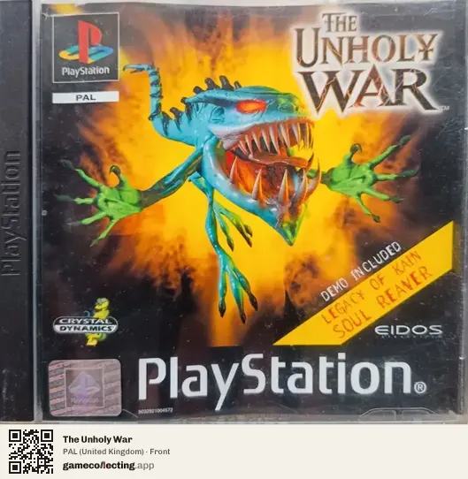 The Unholy War PlayStation, United Kingdom box front