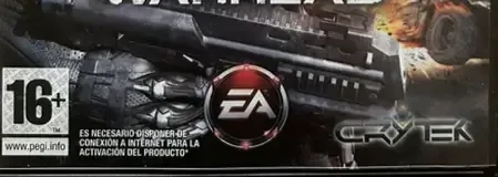 Crysis Warhead, the PEGI square on its front
