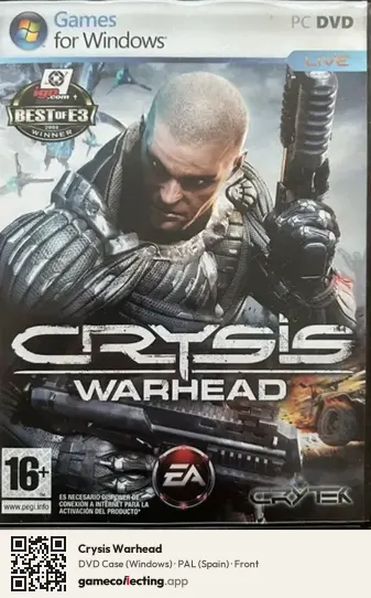Crysis Warhead Computer, Spain box front