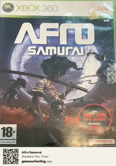 Afro Samurai Xbox 360, PAL box front