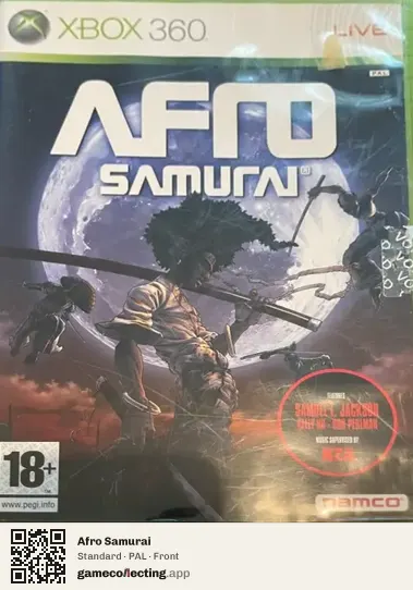 Afro Samurai Xbox 360, PAL box front