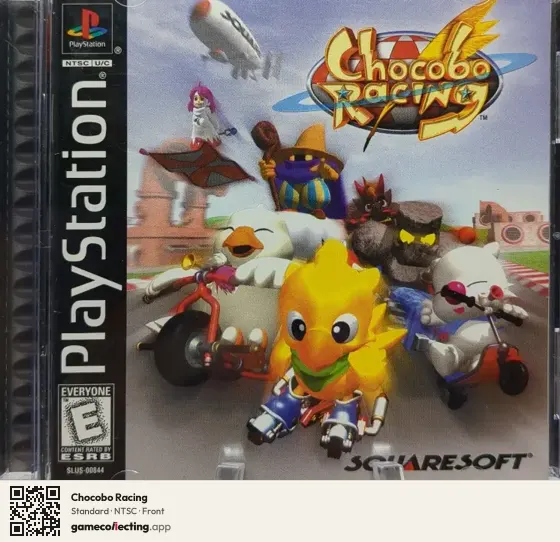 Chocobo Racing PlayStation, NTSC box front