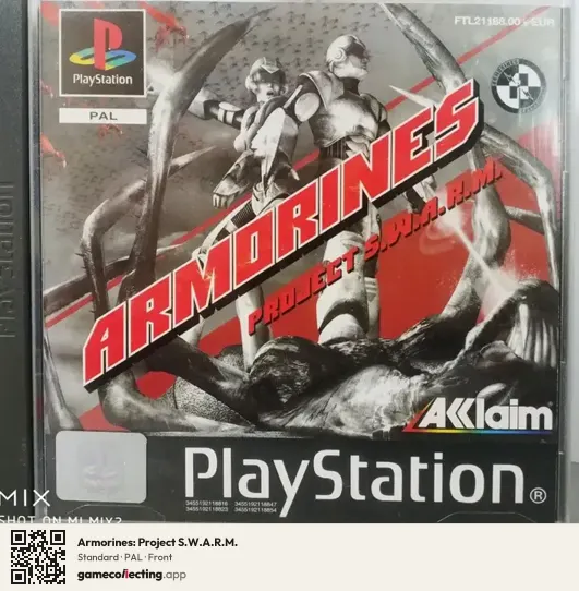 Armorines: Project S.W.A.R.M. PlayStation, PAL box front