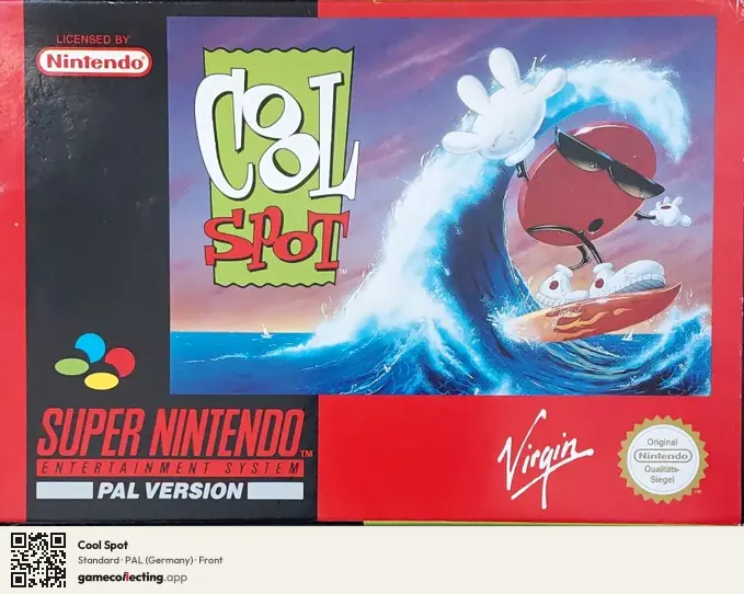 Cool Spot Super Nintendo Entertainment System, Germany box front