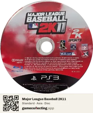 Major League Baseball 2K11 PlayStation 3, Asia disc