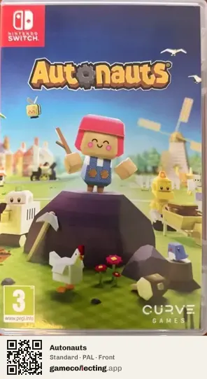 Autonauts Nintendo Switch, PAL box front
