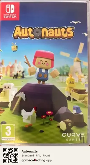 Autonauts Nintendo Switch, PAL box front