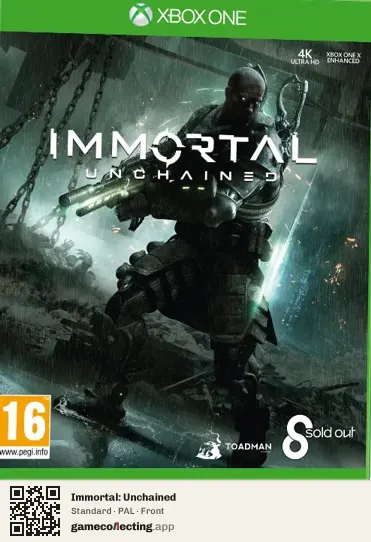 Immortal: Unchained Xbox One, PAL box front
