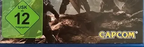 Monster Hunter: World, the USK square on its front