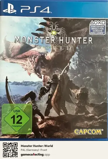 Monster Hunter: World PlayStation 4, Germany box front