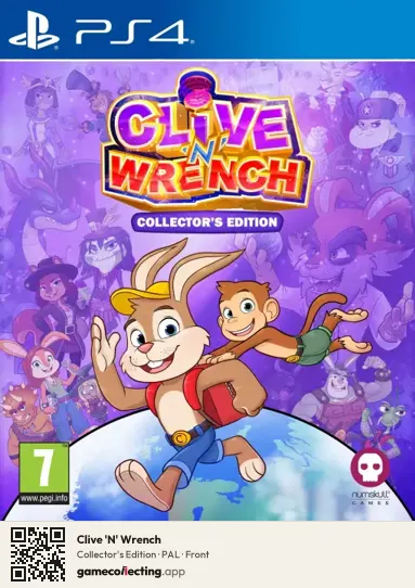 Clive 'N' Wrench PlayStation 4, PAL box front