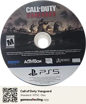 Call of Duty: Vanguard PlayStation 5, NTSC disc