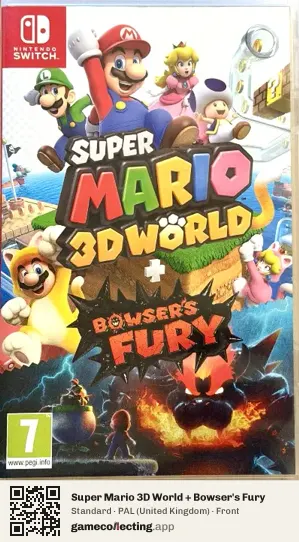Super Mario 3D World + Bowser's Fury Nintendo Switch, United Kingdom box front