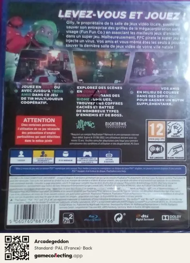 Arcadegeddon PlayStation 4, France box back