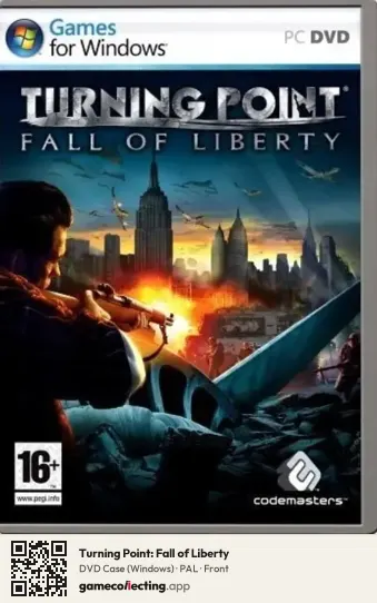 Turning Point: Fall of Liberty Computer, PAL box front
