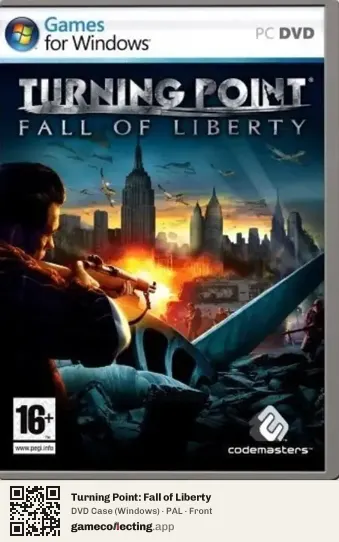 Turning Point: Fall of Liberty Computer, PAL box front