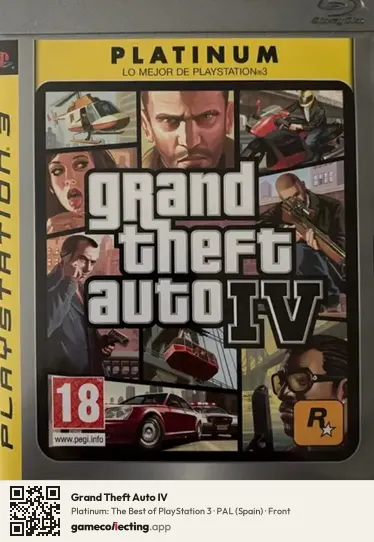 Grand Theft Auto IV PlayStation 3, Spain box front