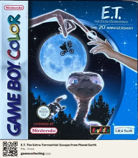 E.T. The Extra-Terrestrial: Escape from Planet Earth Game Boy Color, PAL box front