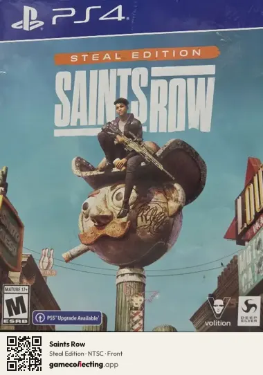 Saints Row PlayStation 4, NTSC box front