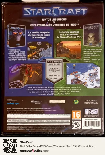 StarCraft Computer, France box back