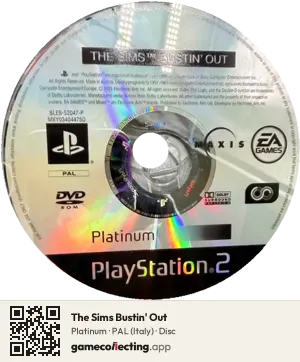 The Sims Bustin' Out PlayStation 2, PAL disc