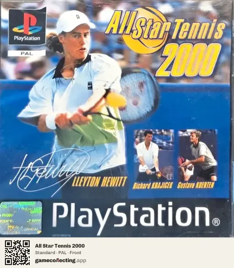 All Star Tennis 2000 PlayStation, PAL box front
