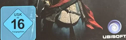 Assassin's Creed IV: Black Flag, the USK square on its front