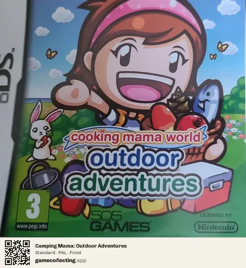 Camping Mama: Outdoor Adventures Nintendo DS, PAL box front