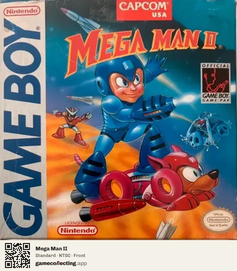 Mega Man II Game Boy, NTSC box front