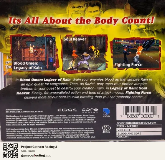 Project Gotham Racing 3 Xbox 360, Asia box back