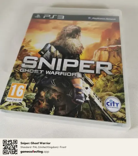 Sniper: Ghost Warrior PlayStation 3, United Kingdom box front