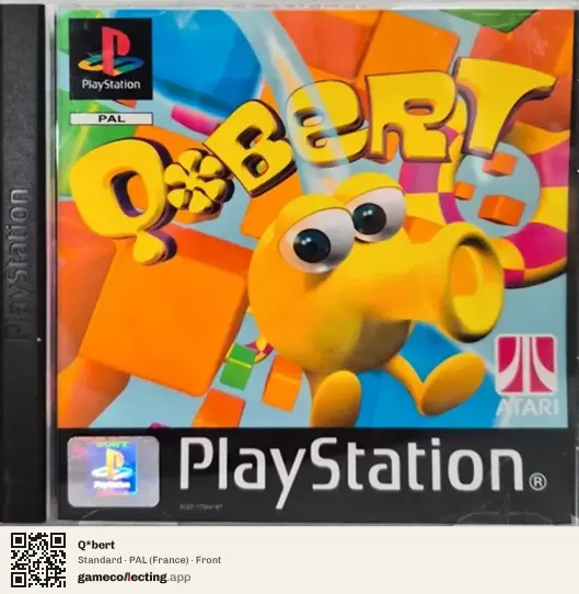 Q*bert PlayStation, France box front