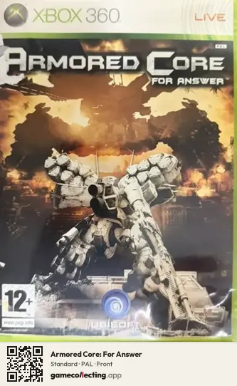 Armored Core: For Answer Xbox 360, PAL box front