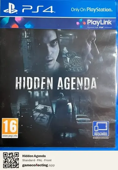 Hidden Agenda PlayStation 4, PAL box front