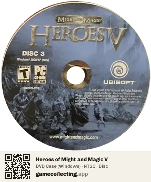 Heroes of Might and Magic V Computer, NTSC disc