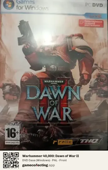 Warhammer 40,000: Dawn of War II Computer, PAL box front