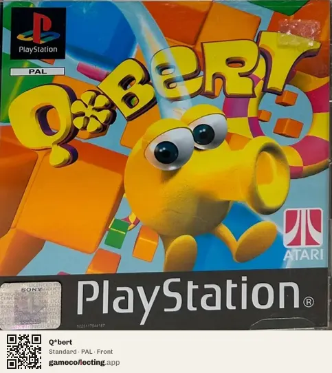 Q*bert PlayStation, PAL box front
