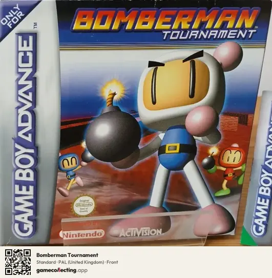 Bomberman Tournament Game Boy Advance, United Kingdom box front