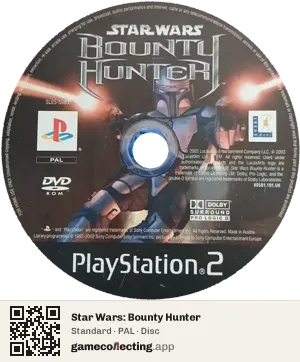 Star Wars: Bounty Hunter PlayStation 2, PAL disc
