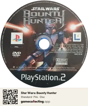Star Wars: Bounty Hunter PlayStation 2, PAL disc