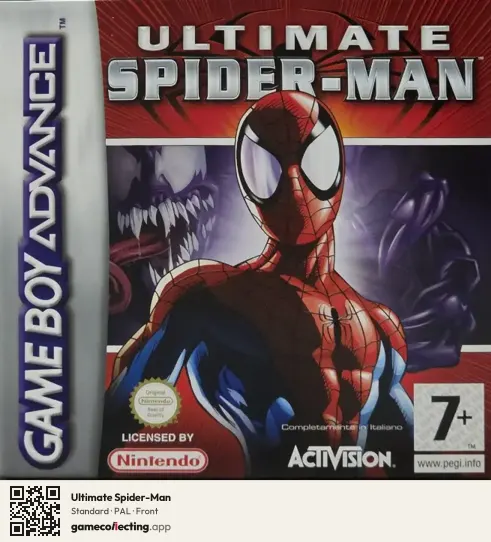 Ultimate Spider-Man Game Boy Advance, PAL box front