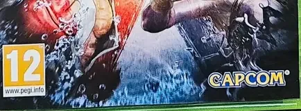 Street Fighter X Tekken, the PEGI square on its front