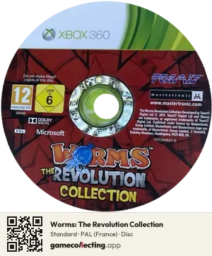 Worms: The Revolution Collection Xbox 360, PAL disc