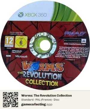 Worms: The Revolution Collection Xbox 360, PAL disc