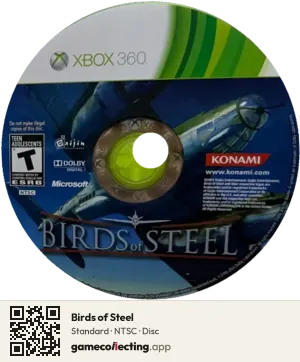 Birds of Steel Xbox 360, NTSC disc